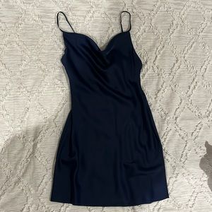 Urban Outfitters Naxu Blue Silk Mini Dress!